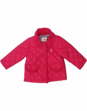 City JOULES Baby Girls Quilted Jacket 3-6 Months Pink Polyester