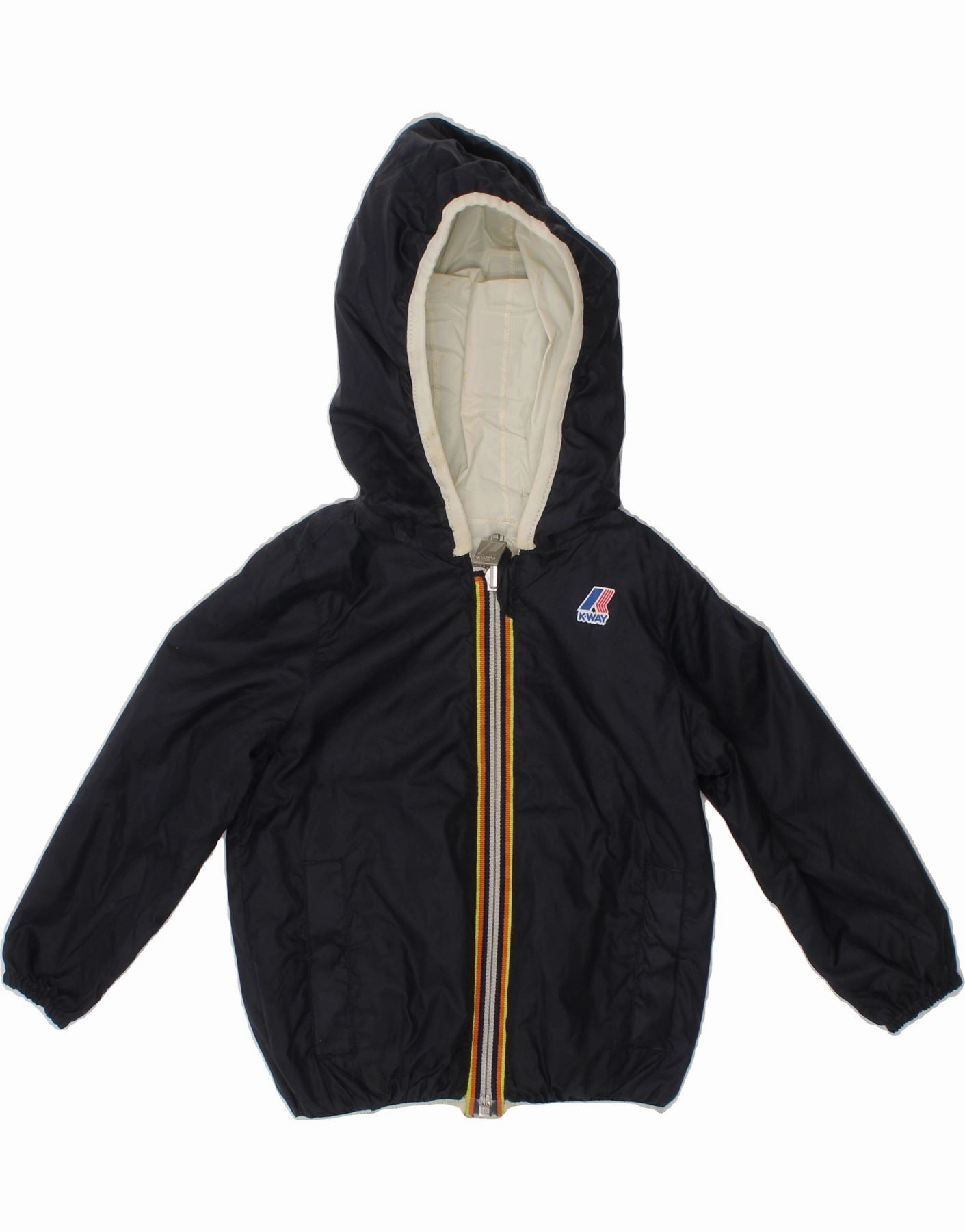 heirloom K-WAY Baby Boys Hooded Reversible Jacket 9-12 Months Black Polyamide