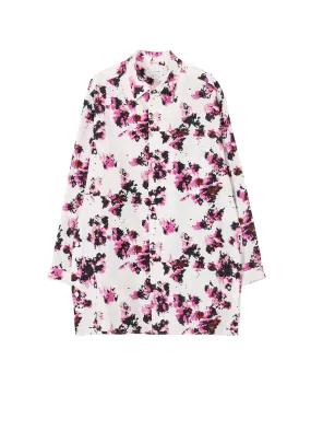 KHADI FLOWER PT BIG BLOUSE Snag Resistant Fabric