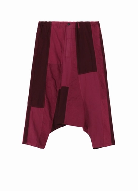 CUBISM PATCHWORK  PRODUCT DYED   SIDE TAPE SALOUEL PANTS QuickDryTechnology