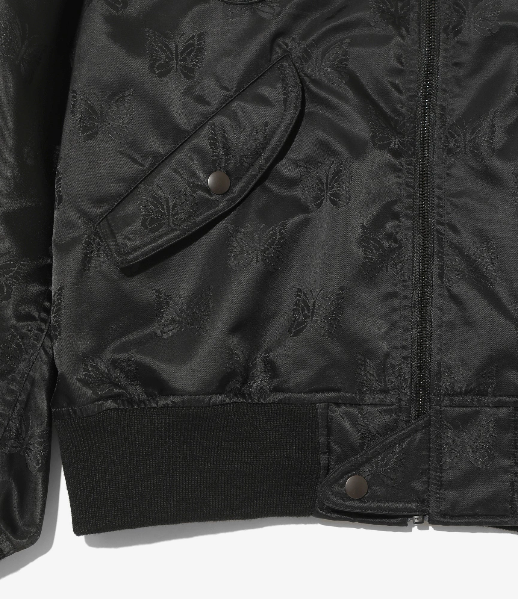 Basic Essential Layer L2-B Jacket ?C Black Papillon Jacquard Sateen