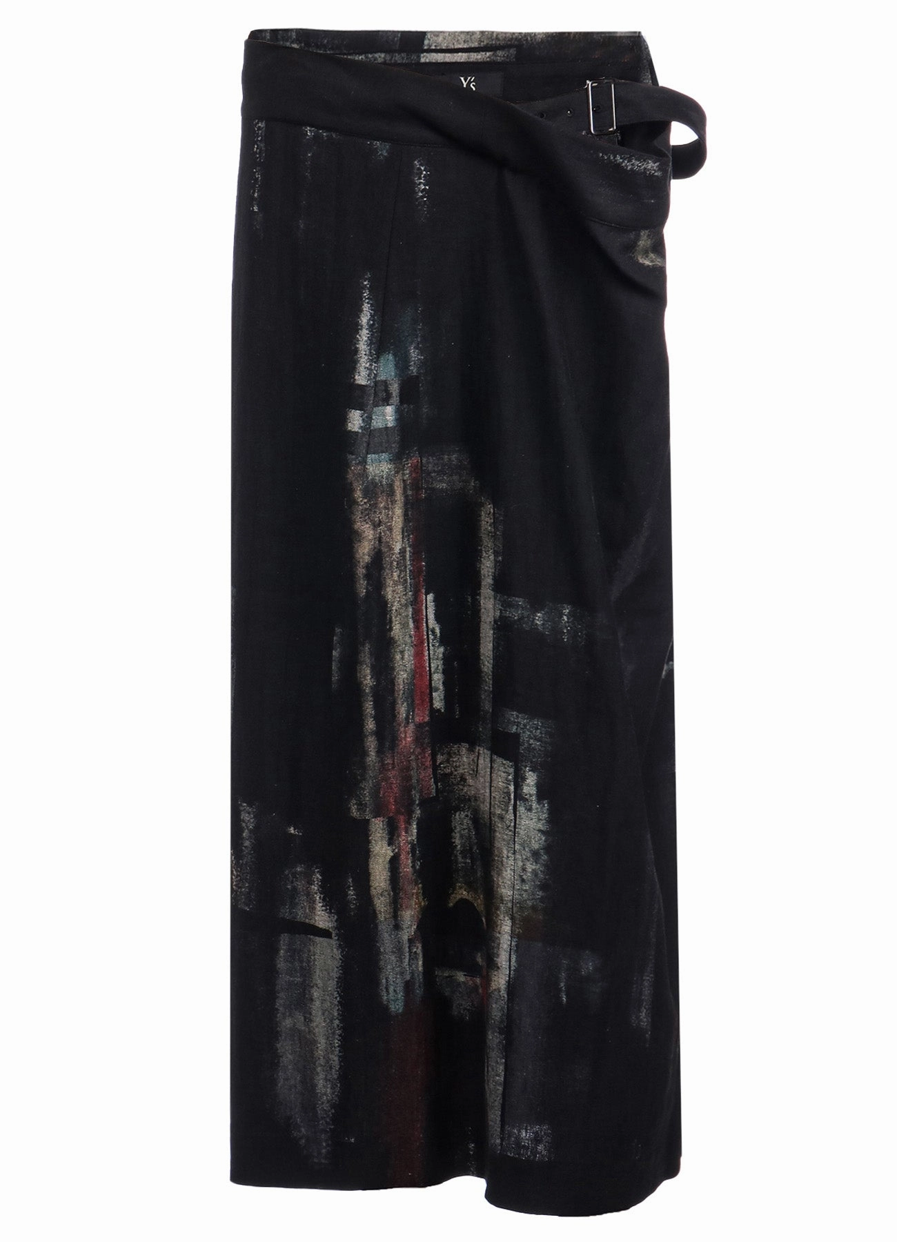 Cut-Out-Detail Underwire-Support L/C DENIM CUBISM PRINT LEFT SIDE CLOTH SKIRT