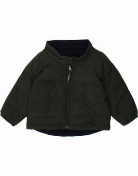 L.L.BEAN Baby Boys Reversible Padded Jacket 12-18 Months Navy Blue Chilly Days Work Ready