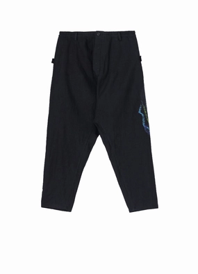 LADY PT DENIM SAROUEL PANTS Relaxed Comfort Look Wide Leg