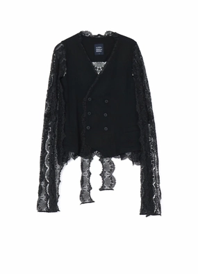 Jungle - ready LAWN   SATIN SCALLOP DOUBLE VEST