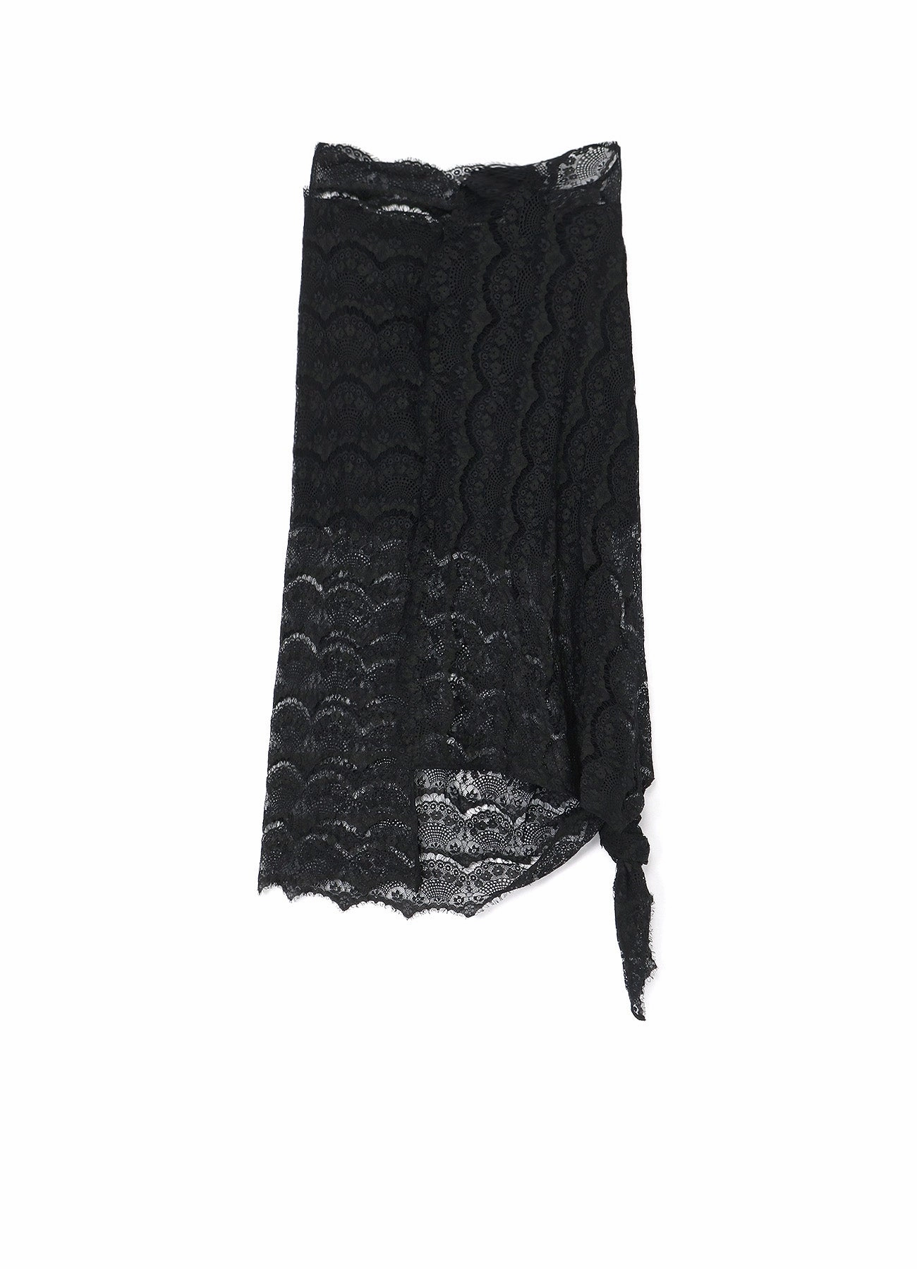 LAWN   SATIN SCALLOP SKIRT Soft Draping