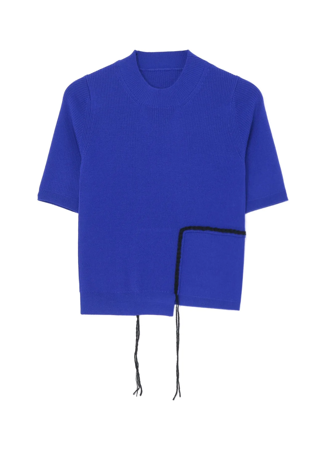 Garment Dye Process DAMAGED RIBBED T-SHIRT