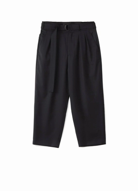 Ultra Soft Texture T/W GABARDINE 2-TUCK TAPERED BELT PANTS