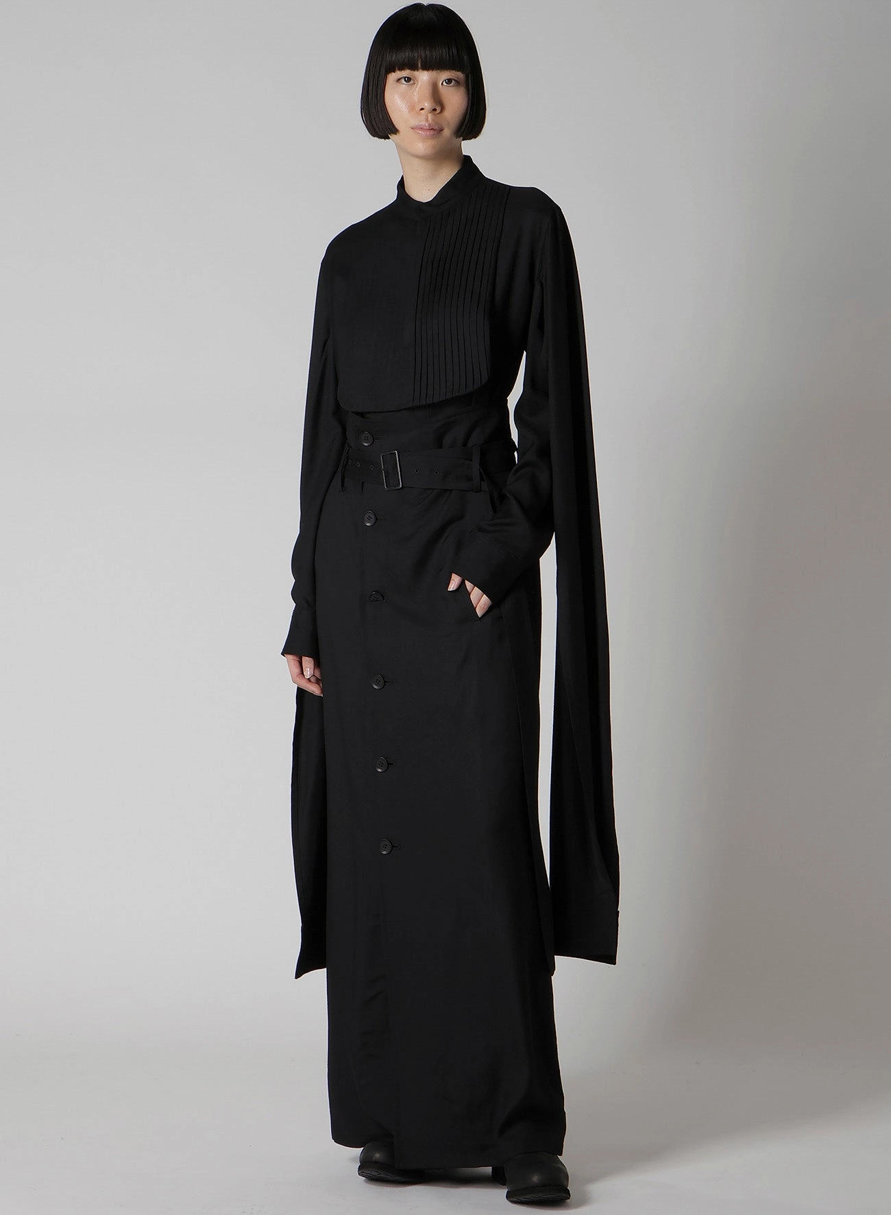 TemperatureRegulatingFabric VISCOSE TWILL HIGH WAIST SKIRT