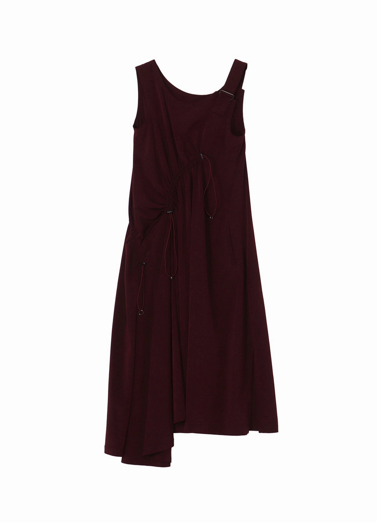 Floral Pattern CREPE DE CHINE SLEEVELESS DRESS