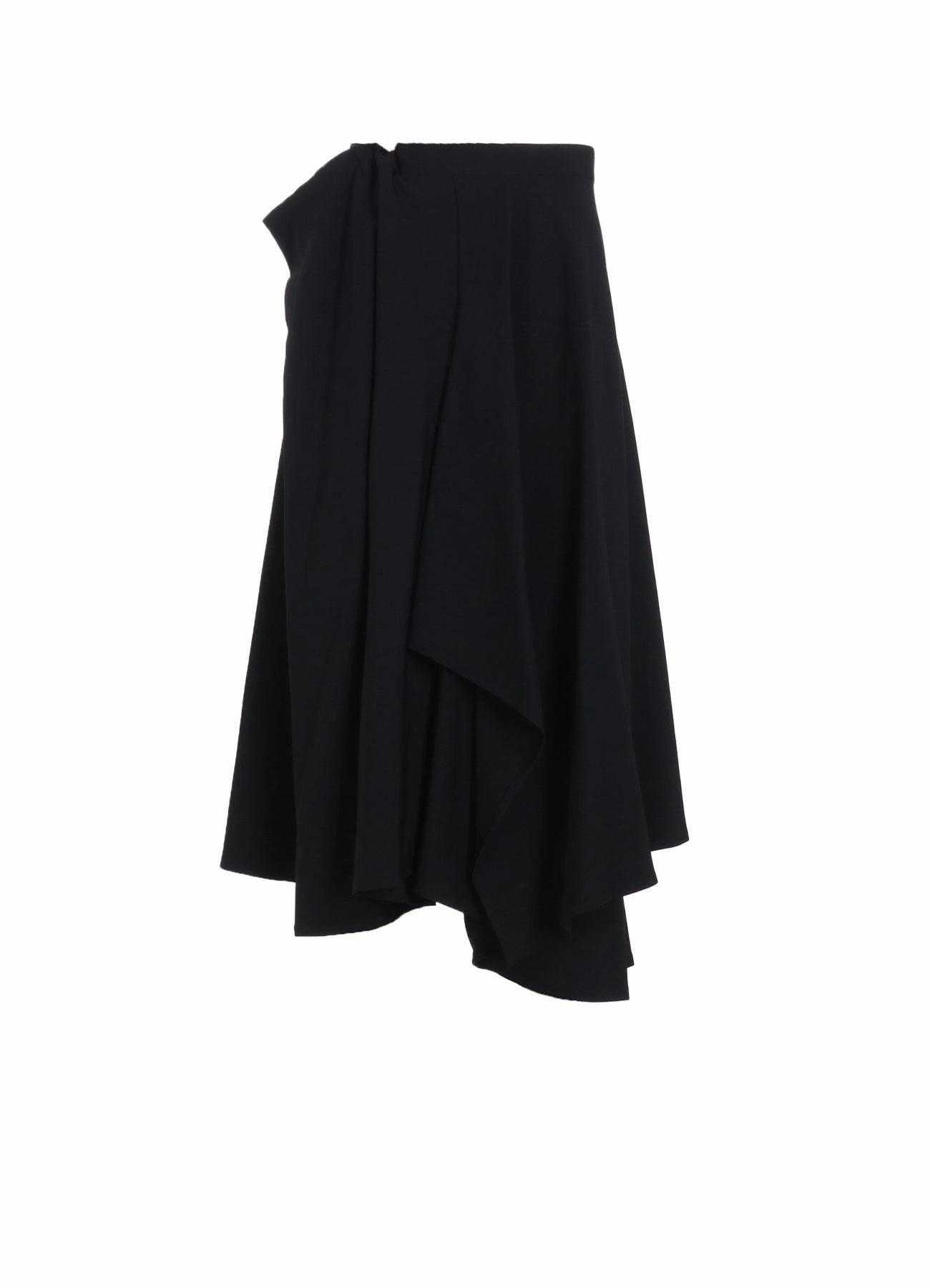 Sheer Layer GABARDINE GATHERED SKIRT