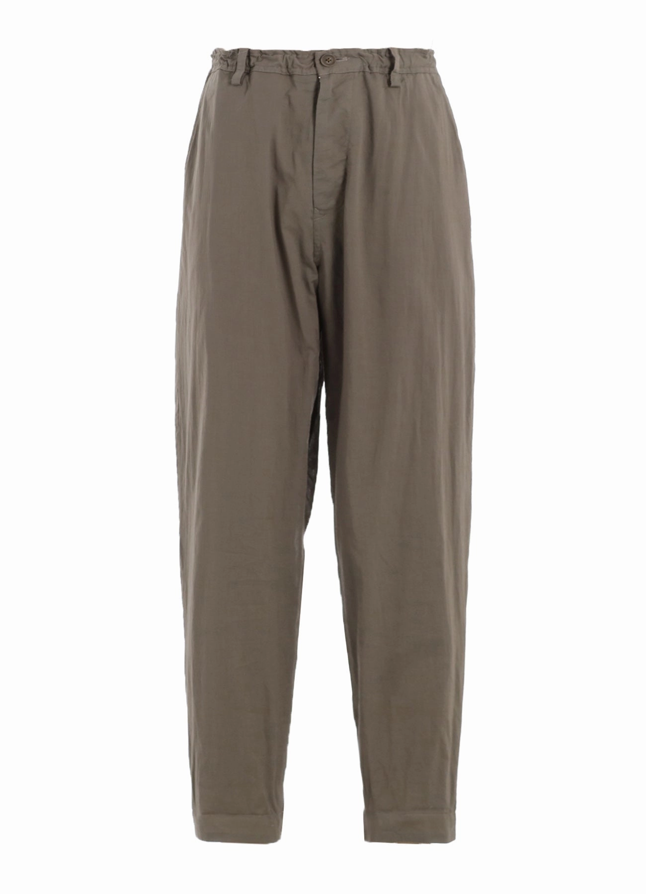 COTTON LAWN GARMENT DYE SLIM PANTS SecureClosureSystem Cozy Style