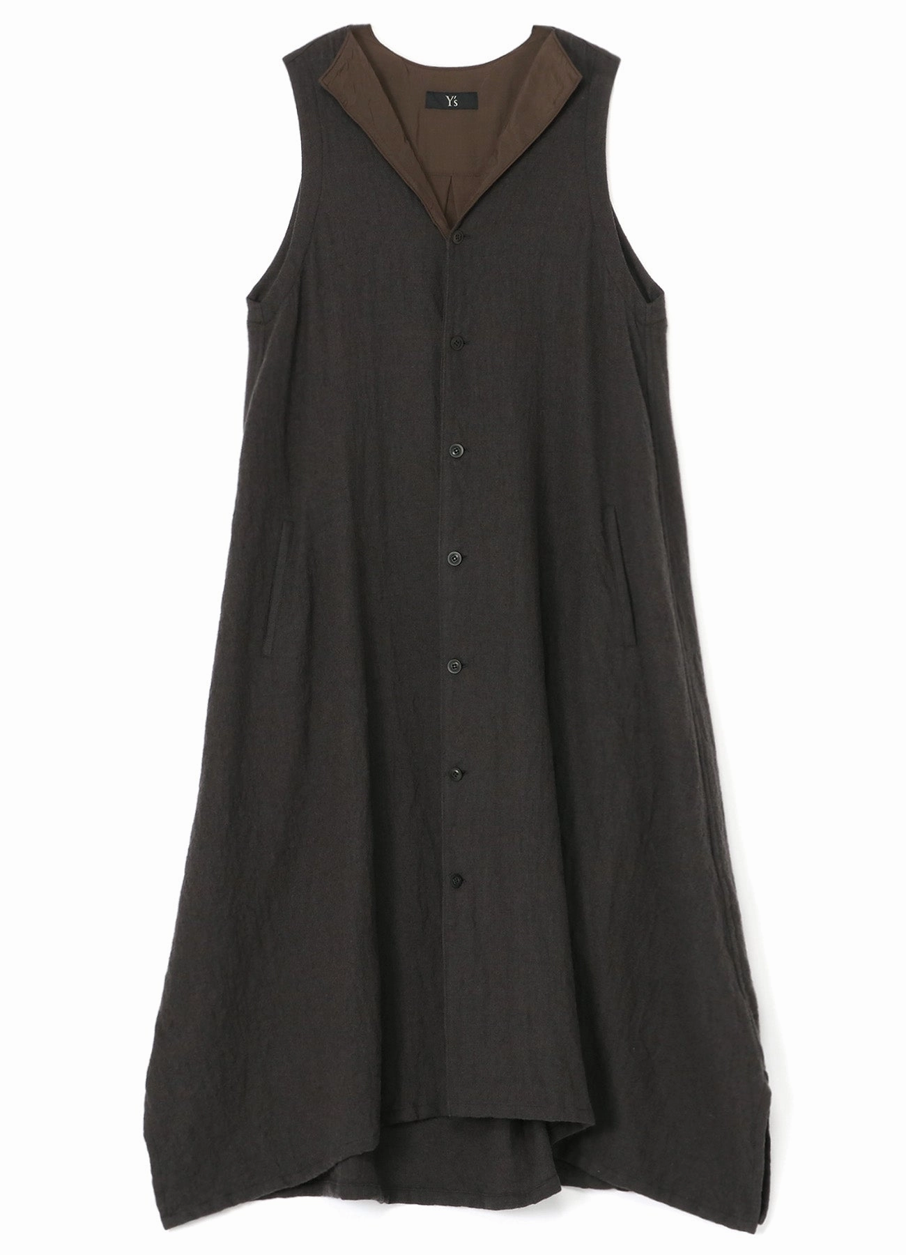 WOOL SLEEVELESS SHIRT DRESS Urban Energy