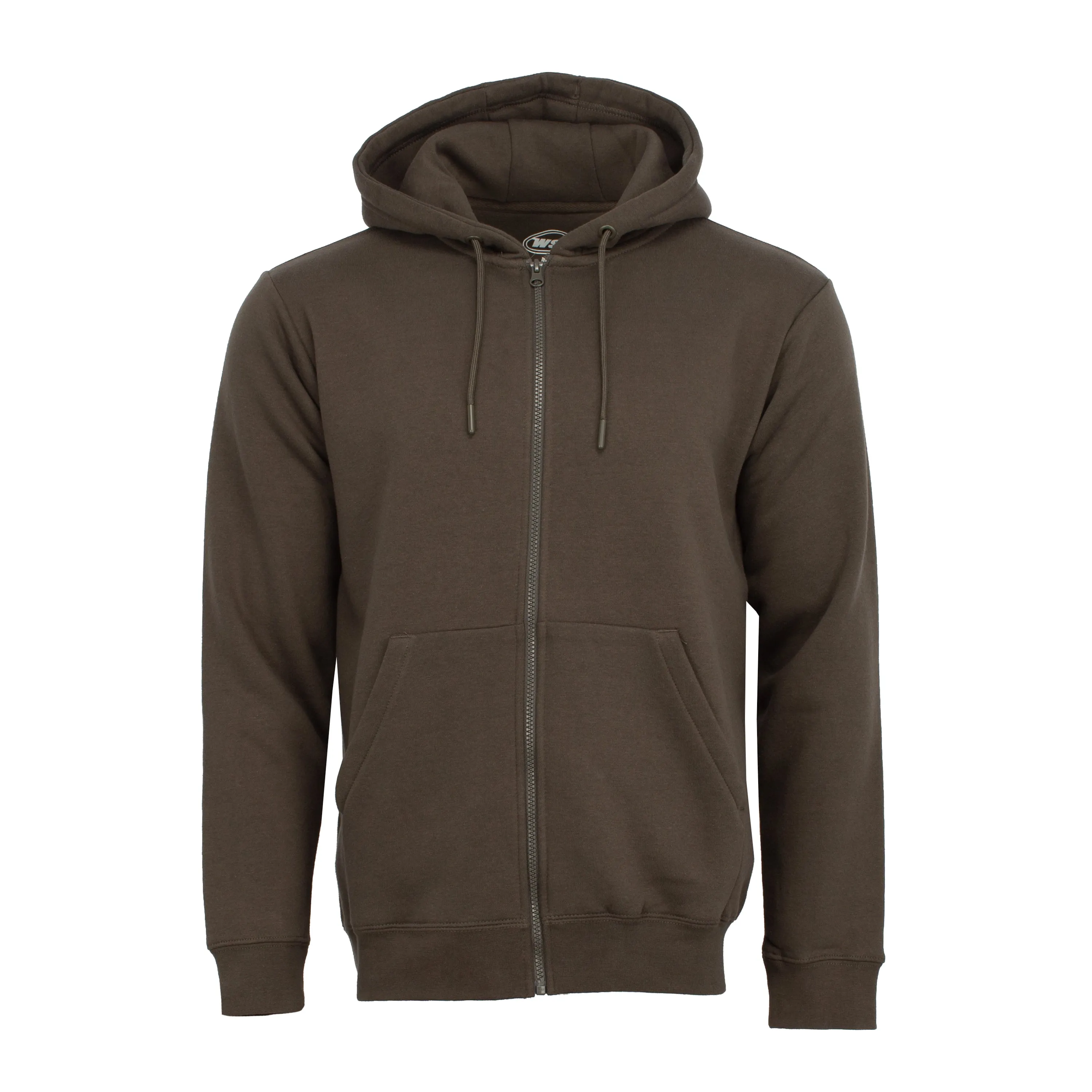 Classic Fleece FZ Hoody - Mens rhinestone accents Minimal Style