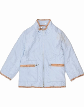 ALVIERO MARTINI Baby Boys Quilted Jacket 18-24 Months Blue Polyester Casual Outdoor Layer