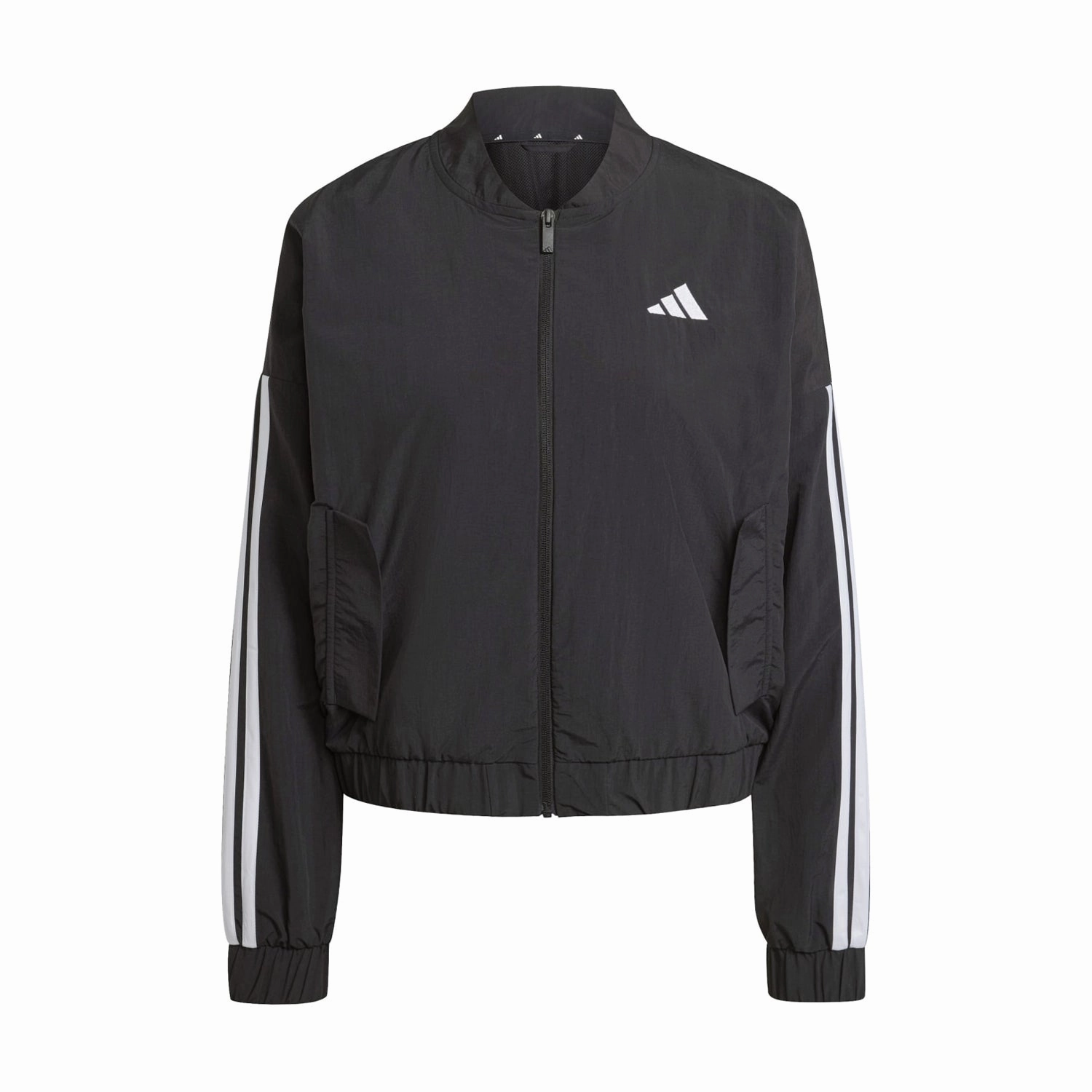 Draw Essentials 3-Stripe Woven Bomber Jacket - Womens