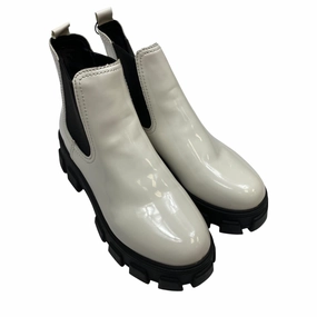 Boots Ankle Heels By Circus By Sam Edelman In White, Size:9.5 Thermoplastic Urethane Outsole