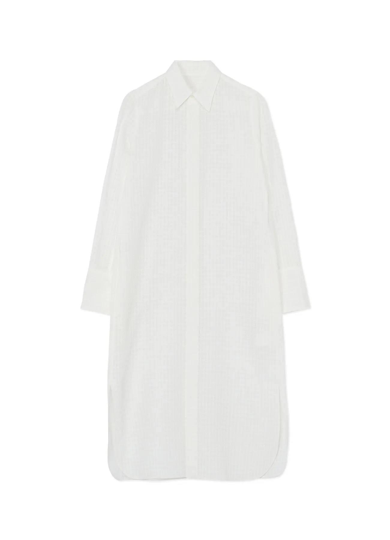 Team Building Casual Elegance LENO WEAVE COTTON LONG SHIRT