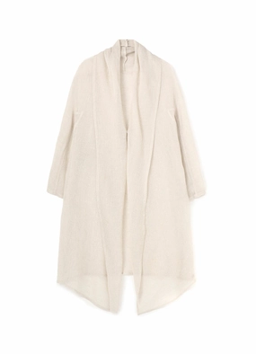 Smooth Finish Sale LENO CLOTH SHAWL COLLAR LONG CARDIGAN
