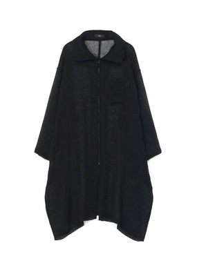 Stud-Detail Party Floral LENO CLOTH STAND COLLAR DRESS