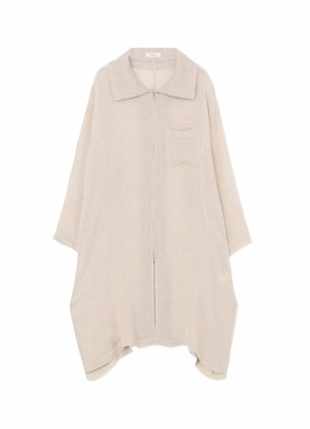 Fresh Flow LENO CLOTH STAND COLLAR DRESS