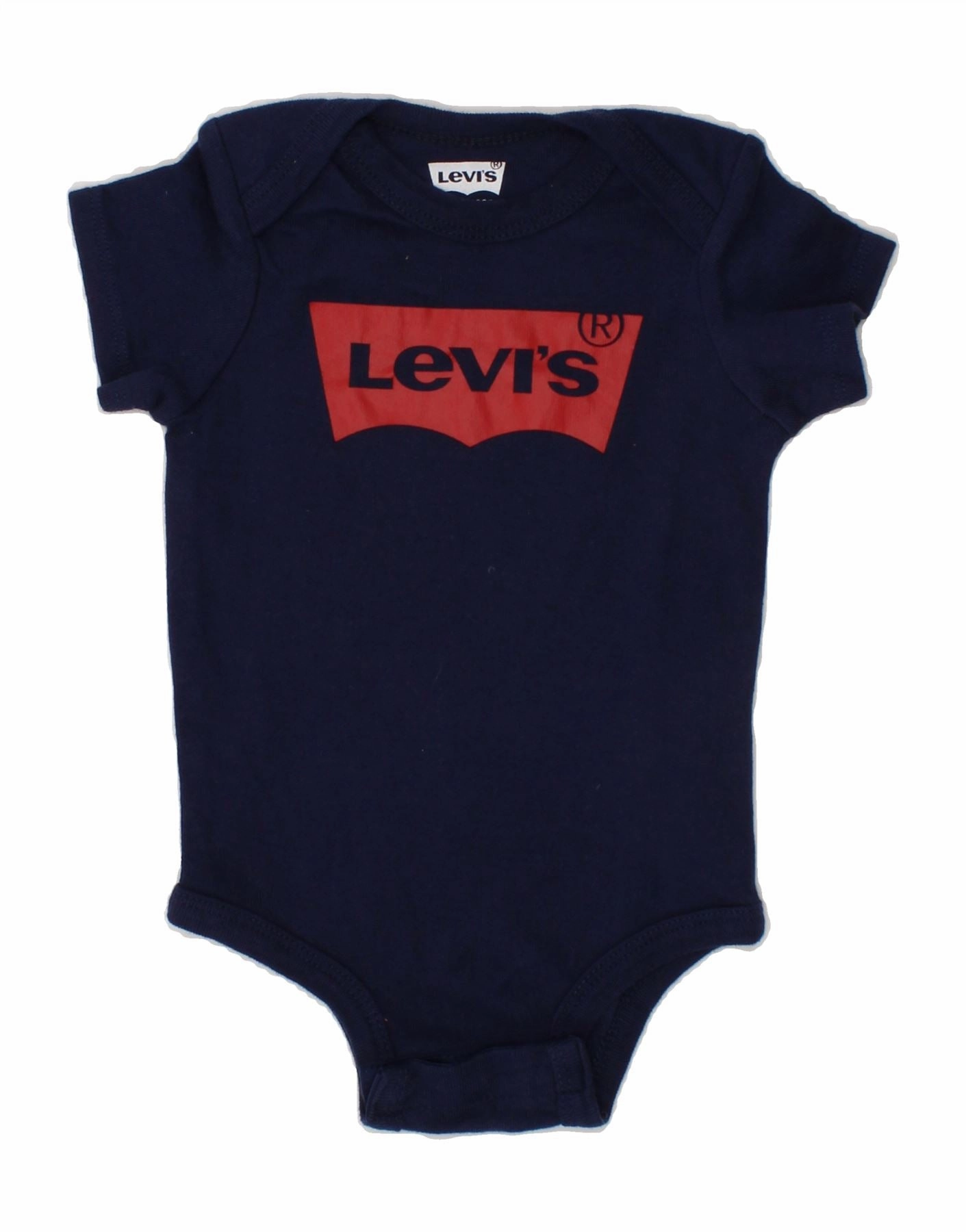 Modern Gym LEVI'S Baby Boys Graphic Bodysuit 6-9 Months Navy Blue Cotton