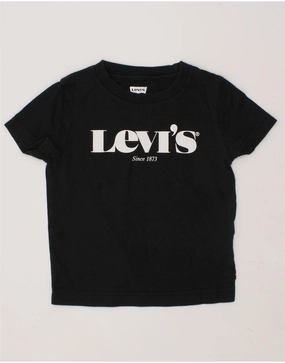 LEVI'S Baby Boys Graphic T-Shirt Top 18-24 Months Black Modern Appeal