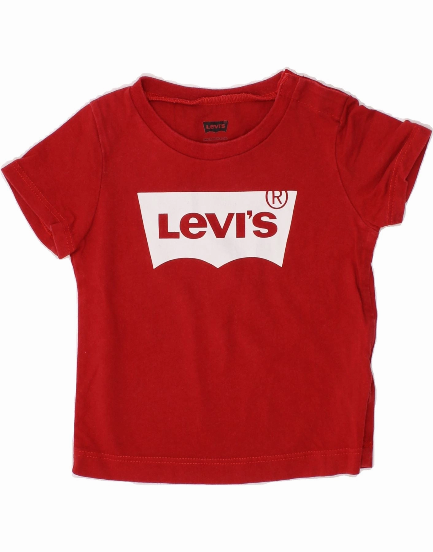 LEVI'S Baby Girls Graphic T-Shirt Top 3-6 Months Red Neutral Colors Urban Edge