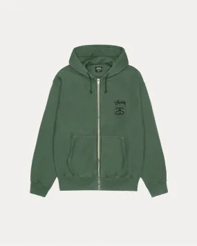 STOCK LINK PIG. DYED ZIP HOOD comfortable top