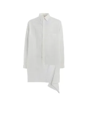 Modern Look LIGHT COTTON TWILLL WASH ONC LEFT FRONT CUT-OUT SHIRT