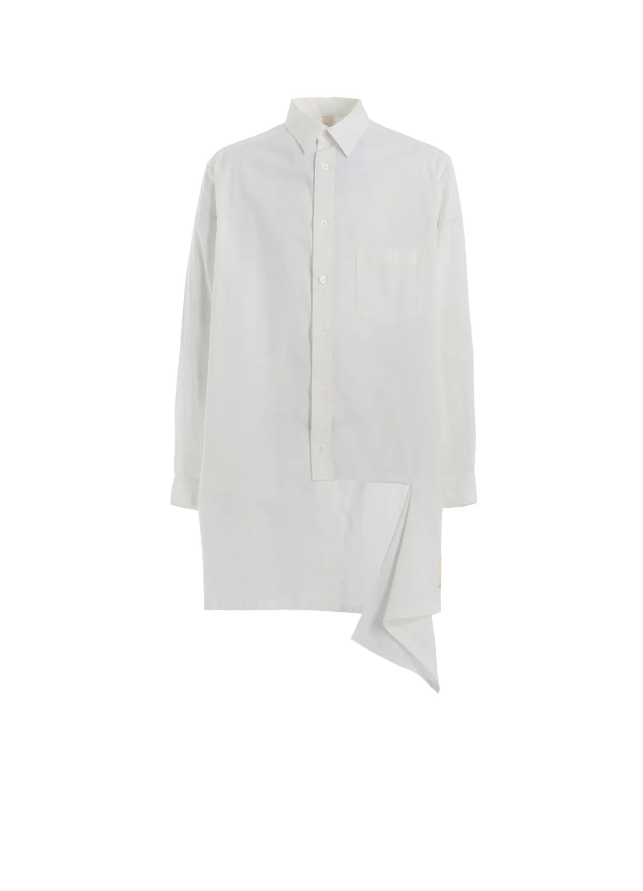 Modern Look LIGHT COTTON TWILLL WASH ONC LEFT FRONT CUT-OUT SHIRT