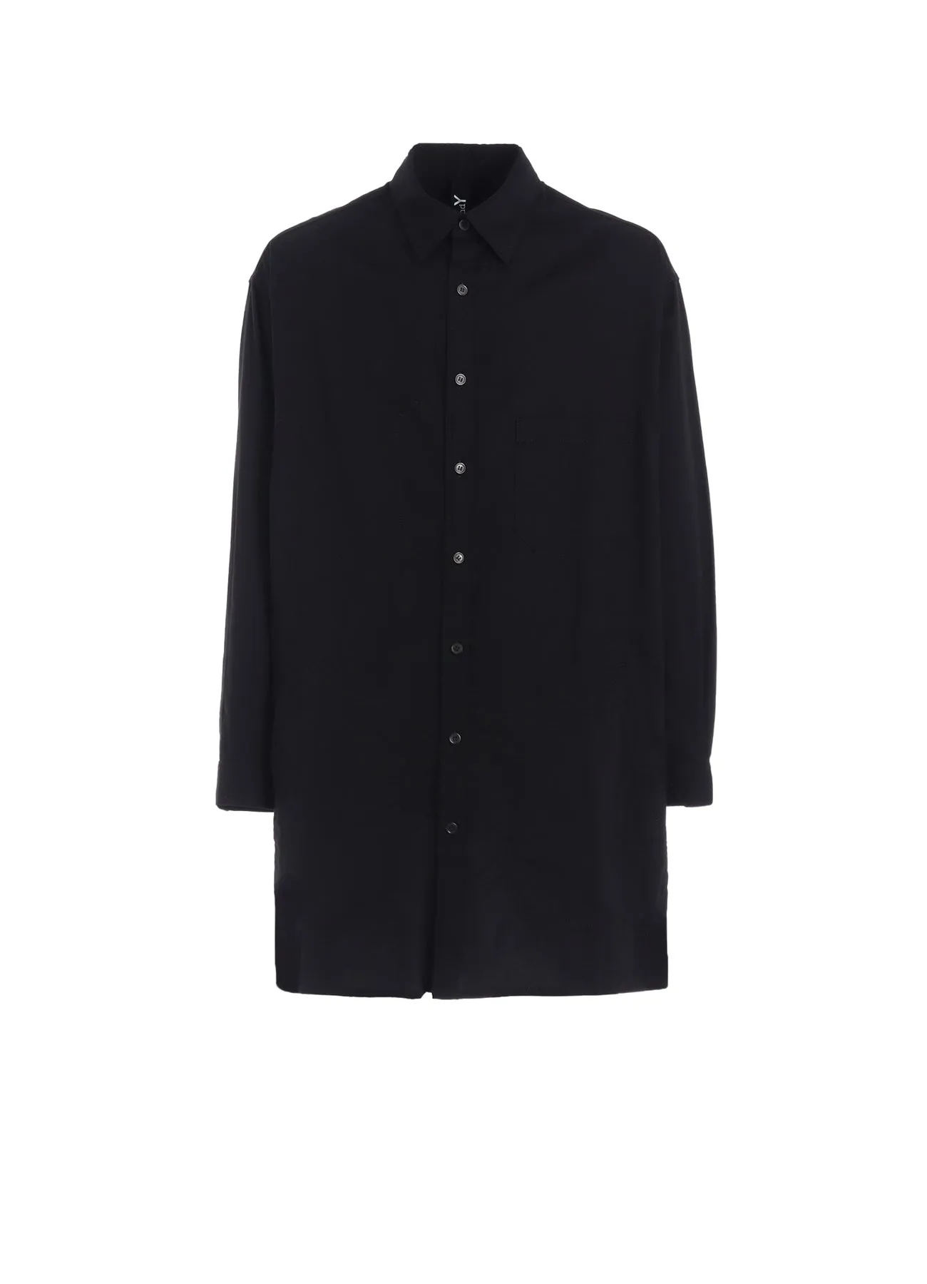 LIGHT COTTON TWILLL WASH ONC LONG SHIRT Brunch Outfit Laser Cut Edge Detail