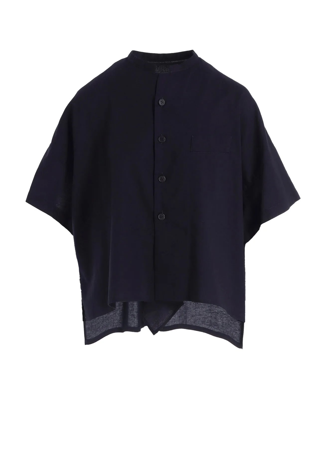 [Y's BORN PRODUCT] THIN COTTON TWILL HALF SLEEVE BOX SHIRT garden party