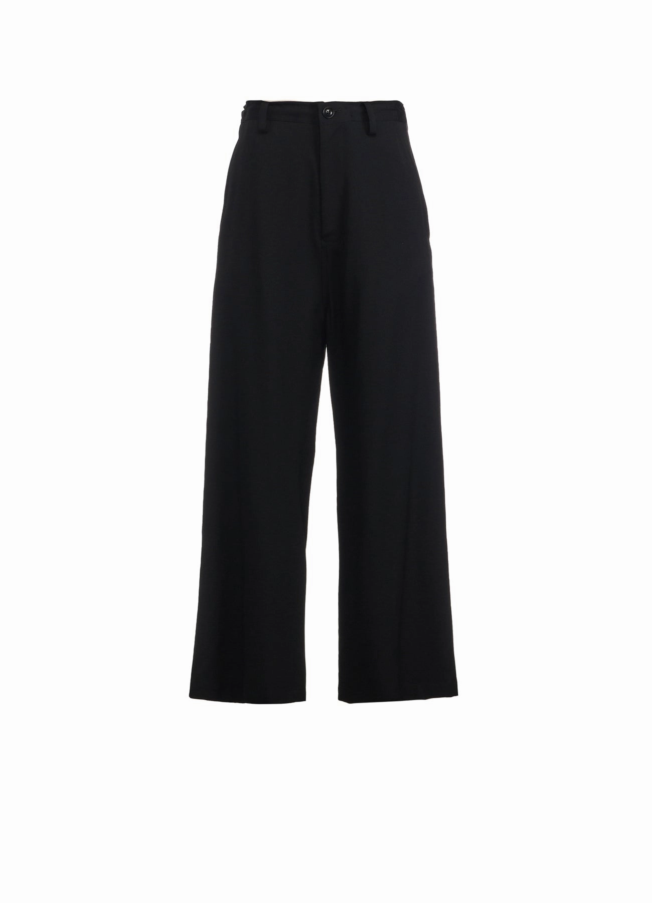 WOOL GABARDINE LONG STRAIGHT PANTS Roomy Shape