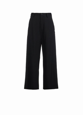 WOOL GABARDINE LONG STRAIGHT PANTS Roomy Shape