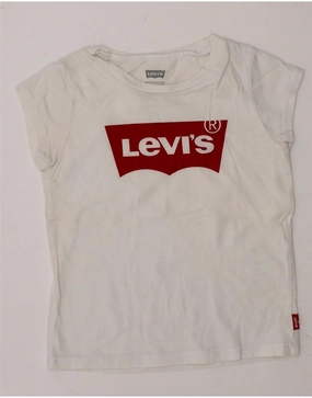 Polished Style Seamless Shoulder LEVI'S Baby Girls Graphic T-Shirt Top 18-24 Months White