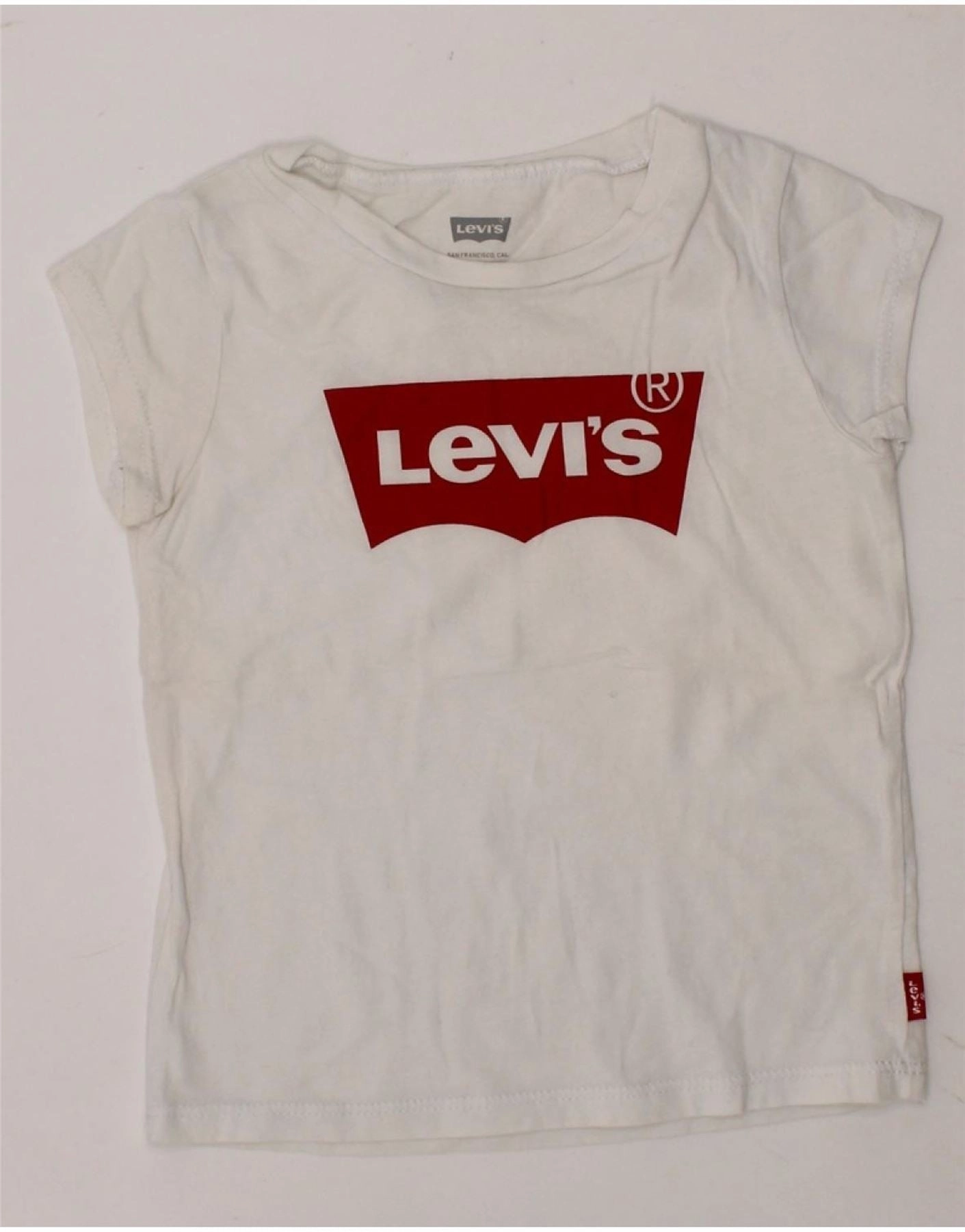 Polished Style Seamless Shoulder LEVI'S Baby Girls Graphic T-Shirt Top 18-24 Months White