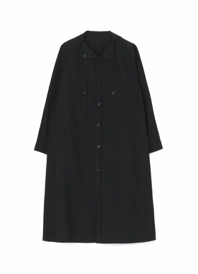 Sleek Form Summer Fashion LIGHT TWILL COTTON LONG SLEEVE DRESS