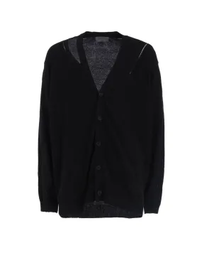 12G2P JERSEY DIOGANAL PATTERN SHOULDER SLIT V CD Relaxed Armhole Fit