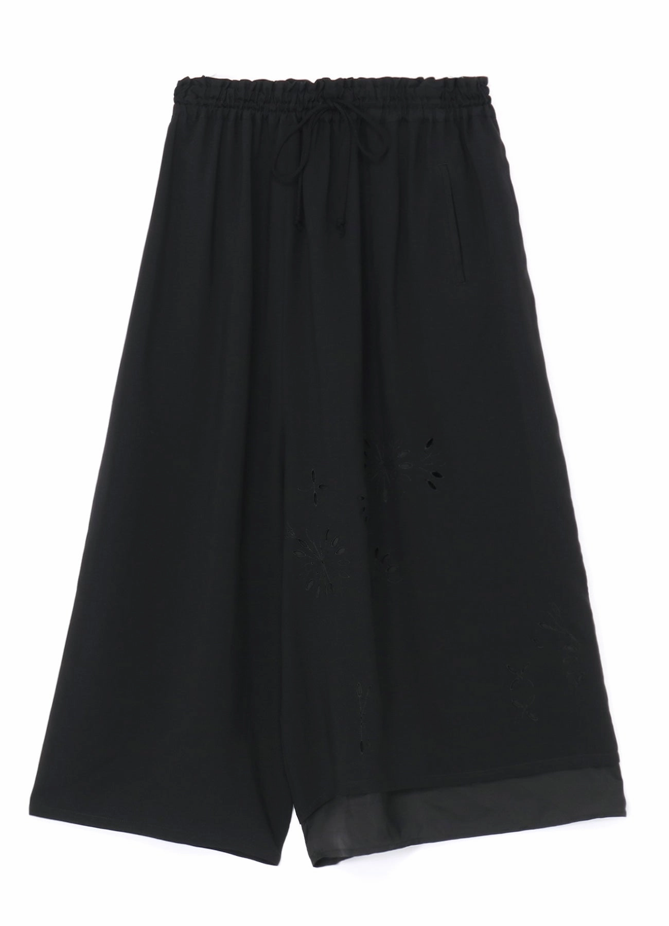 Refined fit DRAWSTRING PANTS WITH DOUBLE LEFT LEG