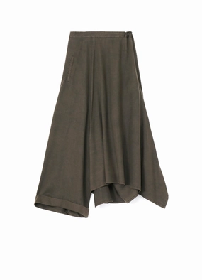 Neutral Flow TENCEL PIGMENT DYEING DRAPED GATHED DETAIL SKIRT
