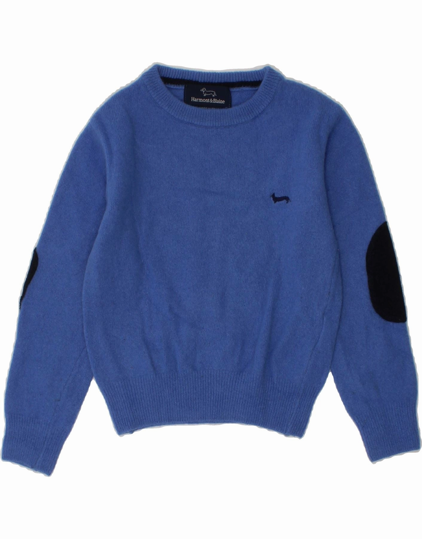 Breathable Liner Integration HARMONT & BLAINE Baby Boys Crew Neck Jumper Sweater 18-24 Months Blue