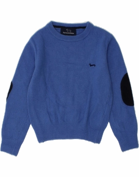 Breathable Liner Integration HARMONT & BLAINE Baby Boys Crew Neck Jumper Sweater 18-24 Months Blue