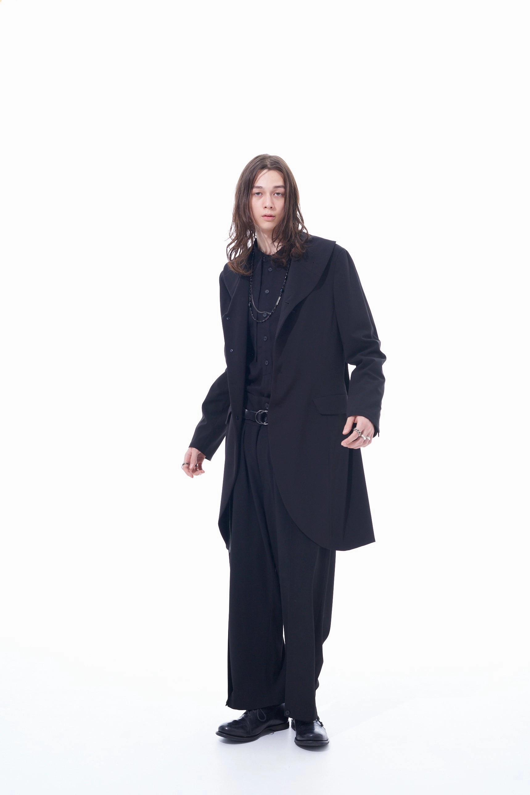 Give Lose PE/RAYON GABARDINE STRETCH SHAWL COLLAR JACKET