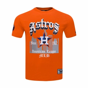 Houston Astros Old English Tee -Mens Wrinkle Free Fabric