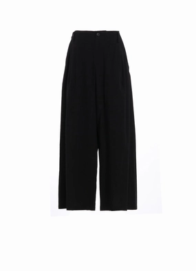 EcoFriendlyMaterial MUSLIN TUCK WIDE PANTS