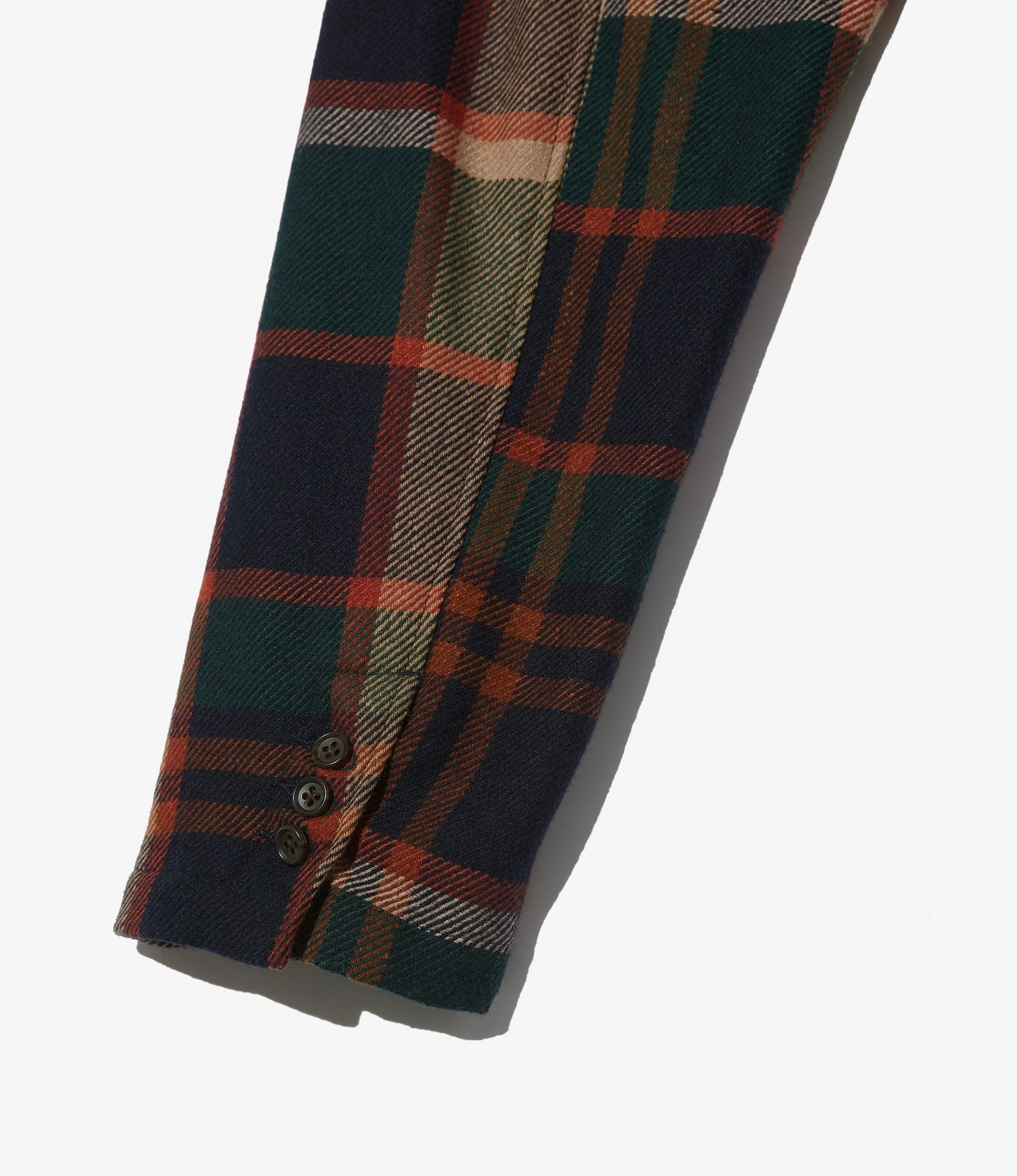 Loiter Jacket ?C Navy/Brown Plaid Wool suitable for volunteer work