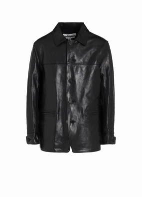 ??Y's for men ?? MASSES??HORSE LEATHER  CAR COAT Everyday Urban Style