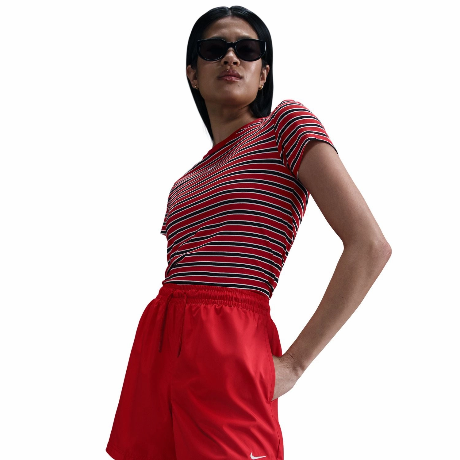 NonSlipGrip No Slip Waistband Essential Woven Short - Womens