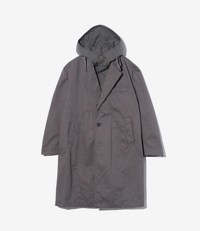 Chester Coat ?C Grey Tanker Twill Elastic Hem Adjustment Comfortable lining
